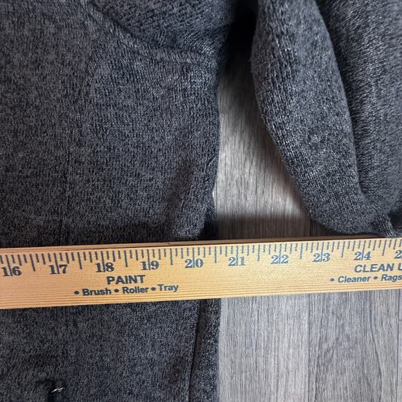 New Balance 1X Full Zip Heather Gray Fleece Jacket Black Trim Women’s Plus - Picture 5 of 5